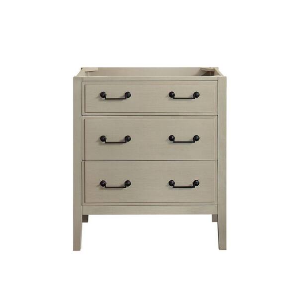 Avanity Delano 30 in. W x 21.5 in. D x 34 in. H Vanity Cabinet in Taupe Glaze