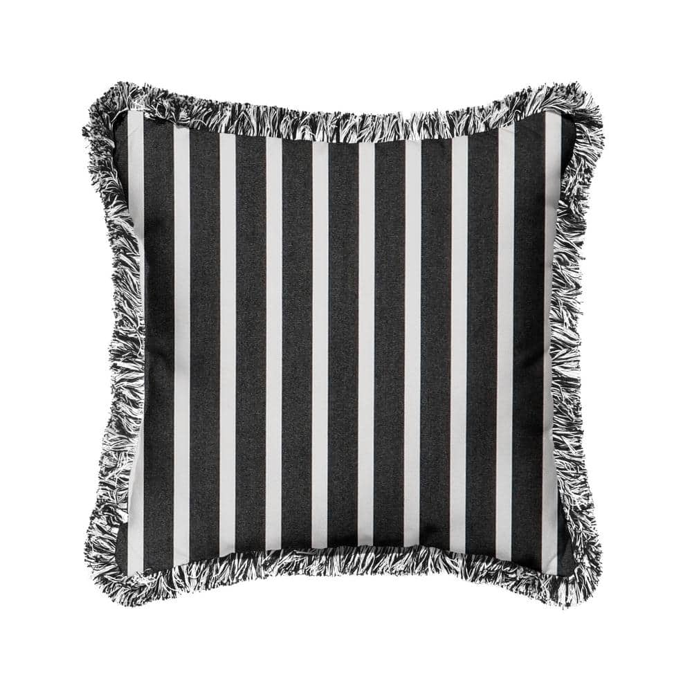 Sunbrella Shore Classic Outdoor Fringe Throw Pillows