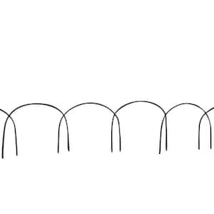 12 in. H x 10 in. W, Arch Brown Willow Border Edging (Set of 10-Pieces)