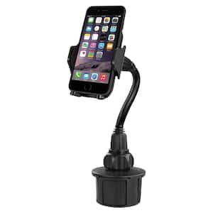 Extra-Long Adjustable Automotive Cup Holder Mount for Smartphones and GPS