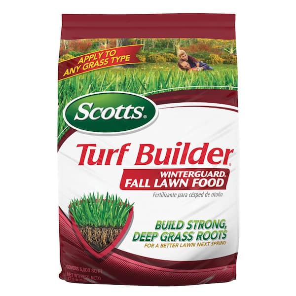 Scotts Turf Builder WinterGuard 12.5 lbs. 5,000 sq. ft. Fall Lawn Fertilizer Builds Strong Grass Roots