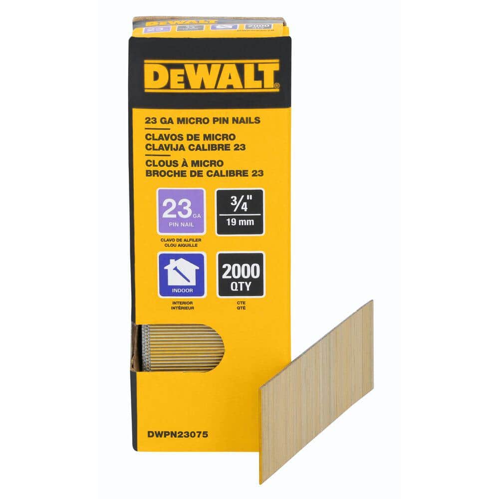 3/4 in. x 23-Gauge Bright Finish Pin Nail (2000-Pack) price history on PriceWatchPro