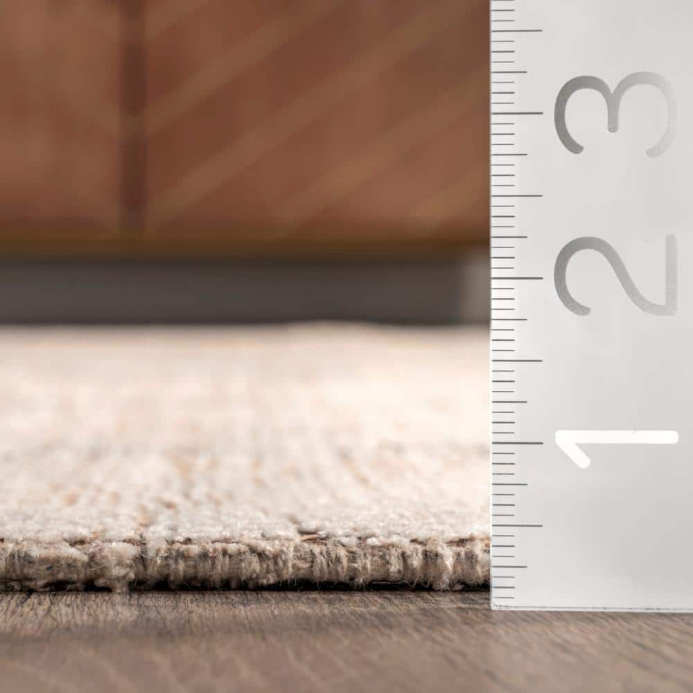 Ginger Tan Cotton-Blend Flat Woven 6' x 9' Area Rug