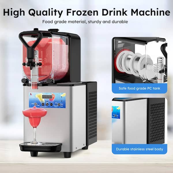 Mojgar 106 oz. Stainless Steel Snow Cone Machine Commercial