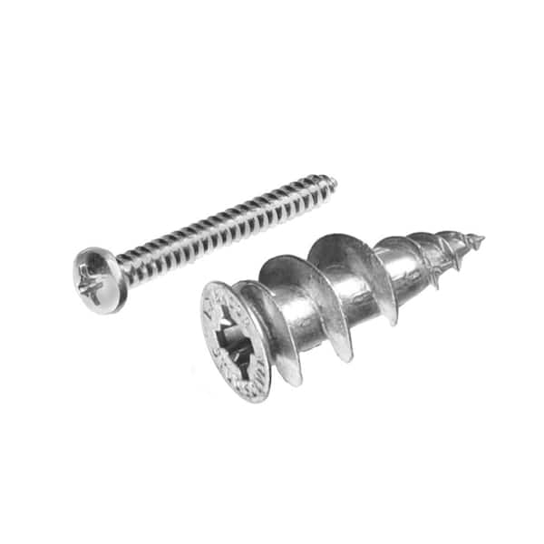 E Z Ancor Stud Solver 7 X 1 1 4 In Alloy Flat Head Self Drilling Drywall Anchors With Screws 4 Pack 29503 The Home Depot