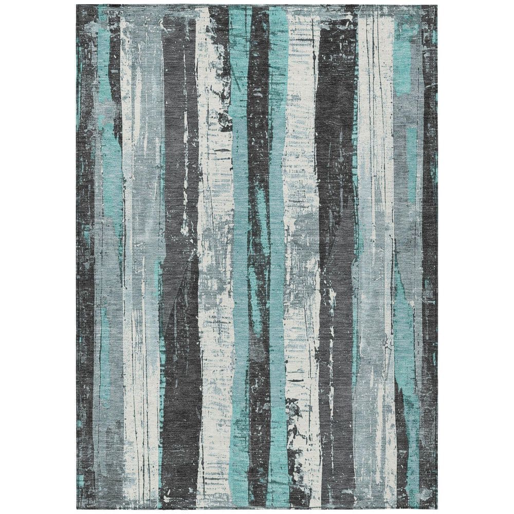 Chantille Machine Washable Indoor/Outdoor Abstract ACN1872 Teal 10 ft. x 14 ft. Accent Rug price history on PriceWatchPro