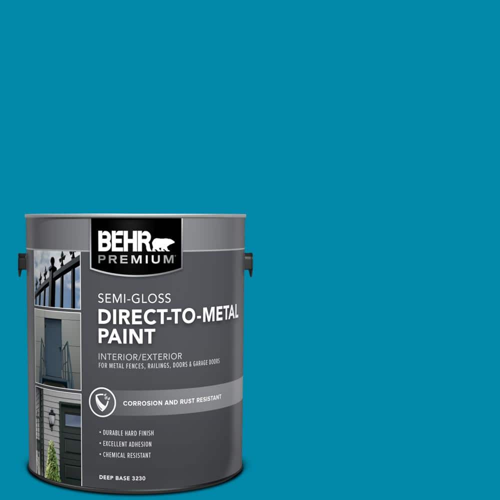 1 gal. #P490-6 Hacienda Blue Semi-Gloss Direct to Metal Interior/Exterior Paint price history on PriceWatchPro