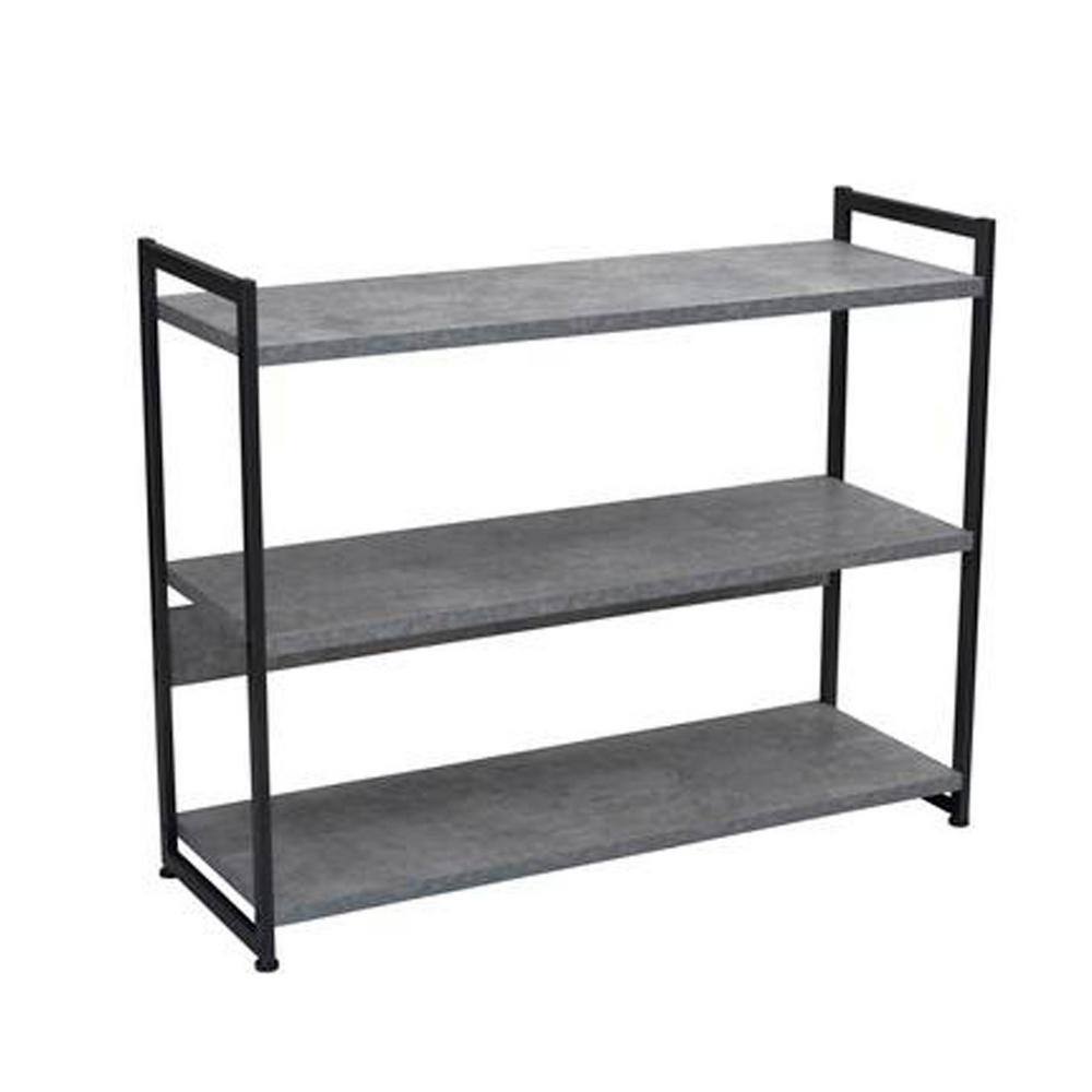Image 61 - HOUSEHOLD ESSENTIALS 8093-1 13.75 in. x 40.5 in. x 32.5 in. Free Standing Slate Wide Modular Shelf, 15 AMP, 4500 RPM