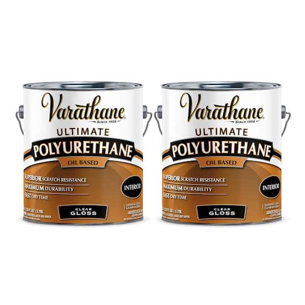1 gal. Clear Gloss 275 VOC Oil-Based Interior Polyurethane (2-Pack)