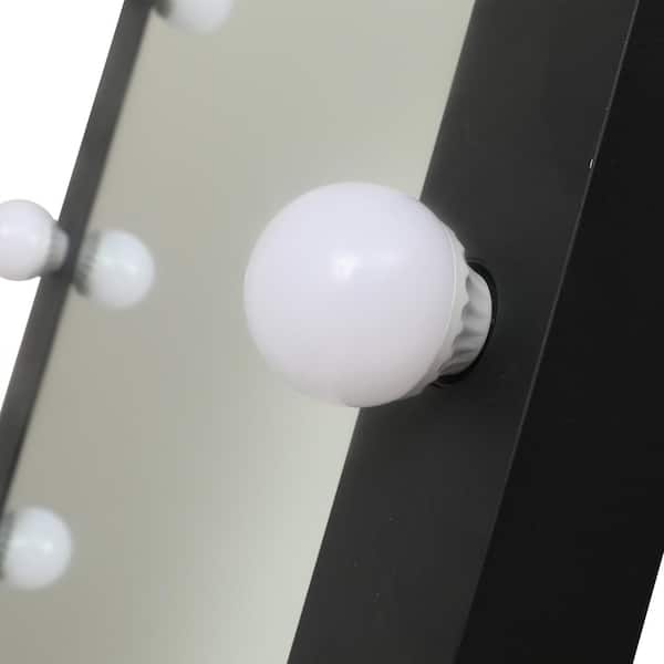 Boyel Living White 32 In X 26 5 Hollywood Makeup Vanity Mirror With Light Stage Large Beauty Xdmirror8065w The Home Depot Hollywood Makeup Vanity Mirror With, Light Bulbs For Vanity Mirror Home Depot