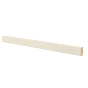 Newport 0.75 in. W X 1.63 in. D X 96 in. H Cream Painted Ornamental Cabinet Filler Light Rail