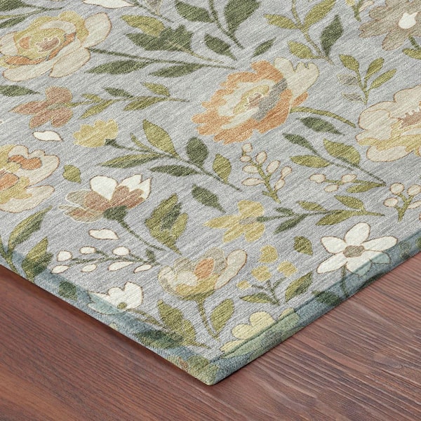 Chantille Machine Washable Indoor/Outdoor Abstract ACN2438 Gray 2 ft. x 3 ft. Accent Rug