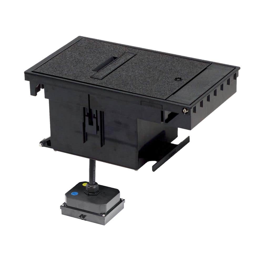 Legrand Wiremold 2-Gang Black Outdoor Weatherproof Ground Box