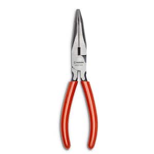 8 in. Bent Long Nose Plier with Dipped Grip