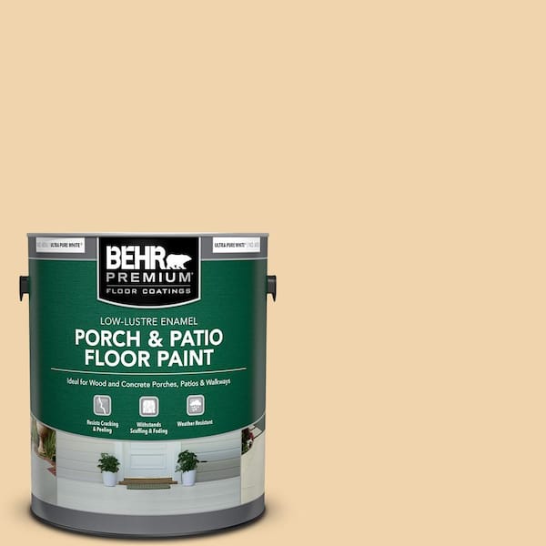 BEHR PREMIUM 1 gal. #M280-3 Champagne Wishes Low-Lustre Enamel Interior/Exterior Porch and Patio Floor Paint