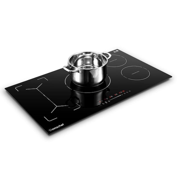 AMZCHEF Induction Range 30 inch Built-in Countertop with 4 Burners