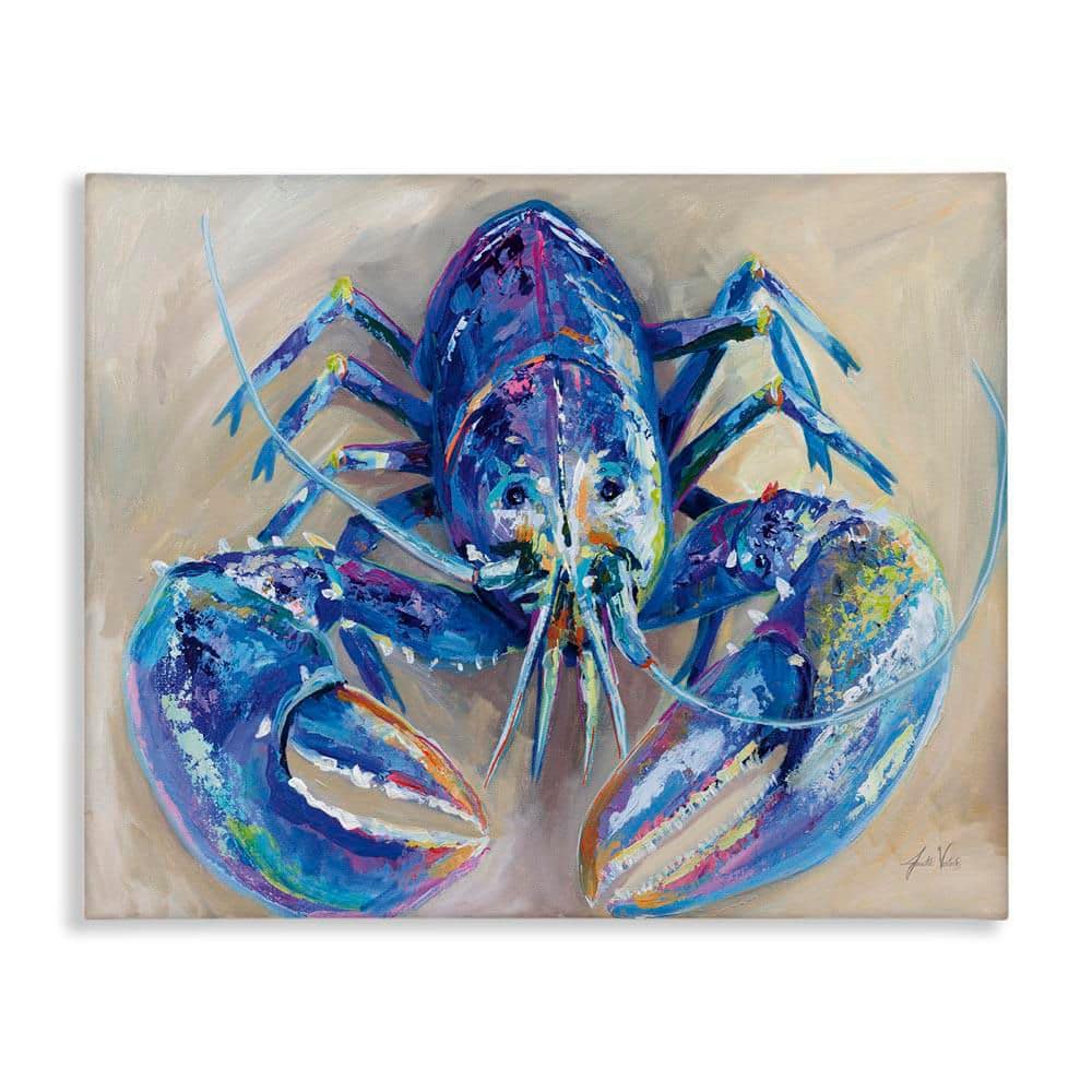 Blue Lobster Impression by Jeanette Vertentes Unframed Animal Graphic Art Print 16 in. x 20 in. price history on PriceWatchPro