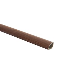 Hickory Embarcadero 0.59 in. Thickness x 1.023 in. Width x 94.48 in. Length Quarter Round