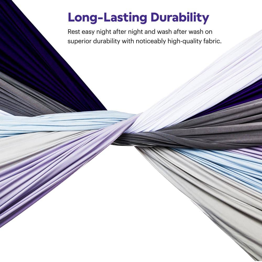 Deep Purple Twin Bamboo Polyester Sheet Set