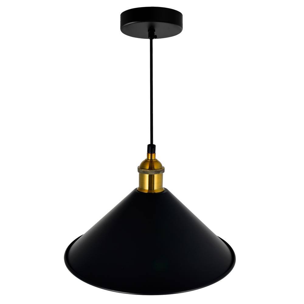 Brave Black Mini Pendant with Cone Shaped Shade