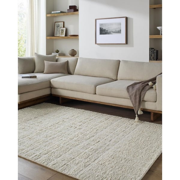 Divine Gray Global Solid Color 8 ft. x 10 ft. Area Rug