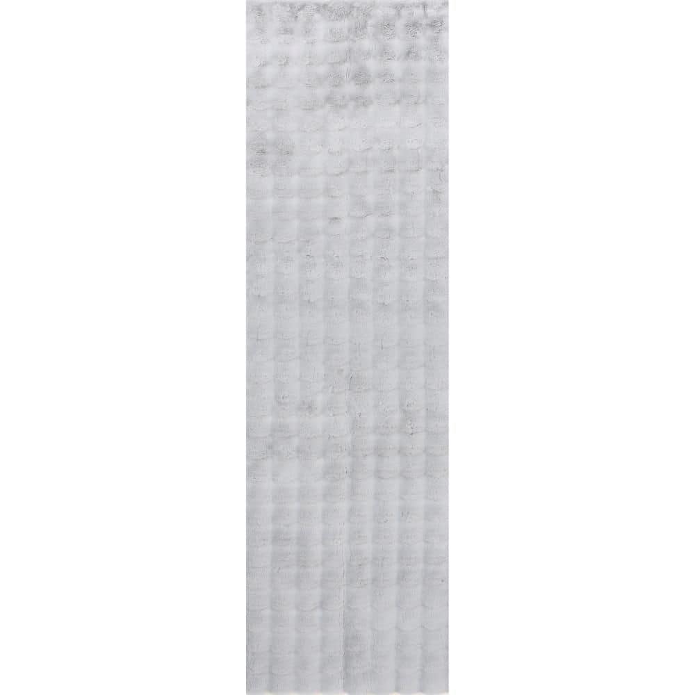 Jeni Solid Faux Rabbit Machine Washable 2 ft. 6 in. x 10 ft. Green  Runner Rug price history on PriceWatchPro