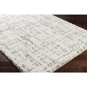 Ultra Shag Gray Modern 5 ft. x 7 ft. Indoor Area Rug