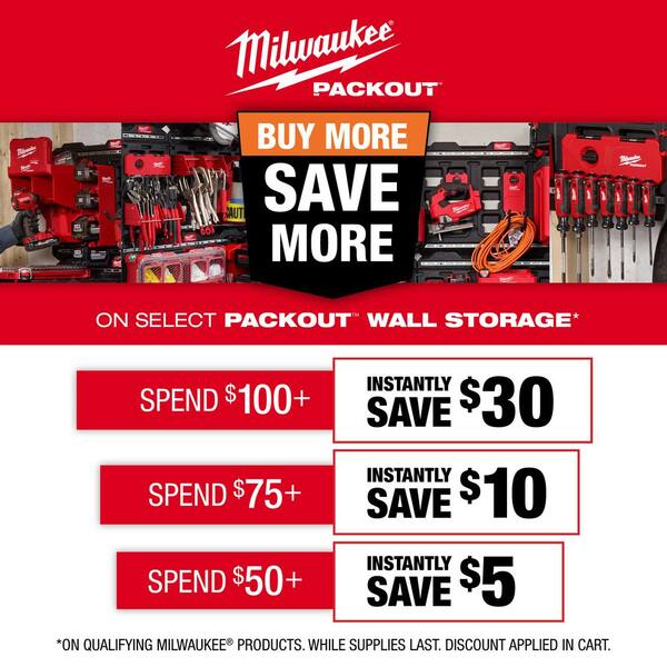 thumbnail image 2 of Milwaukee Tool 48-22-8332 Wide Hook For PACKOUT Wall-Mounted Storage – Red/Black 2 of 2