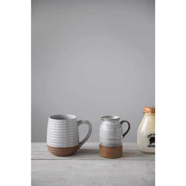 Rustic Ribbed Stoneware Teapot - Farmhouse Wares