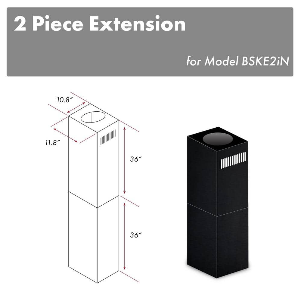 "2"" - 36"" Chimney Extensions for 10 ft. to 12 ft. Ceilings" price history on PriceWatchPro