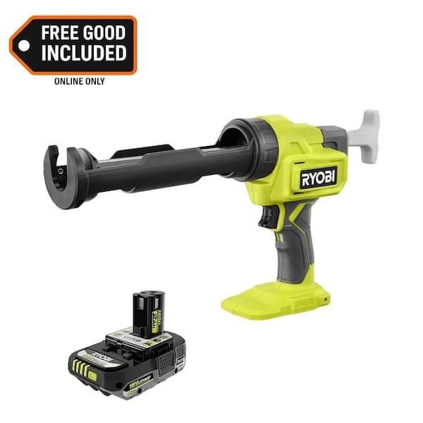 ONE+ 18V Cordless 10 oz. Caulk & Adhesive Gun with ONE+ 18V 2.0 Ah Lithium-Ion HIGH PERFORMANCE Battery
