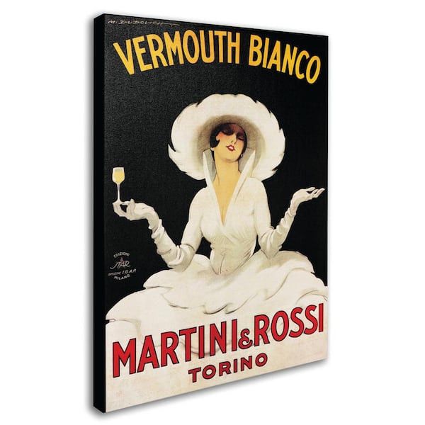 Trademark Fine Art 35 in. x 47 in. Vermouth Bianco Martini & Rossi