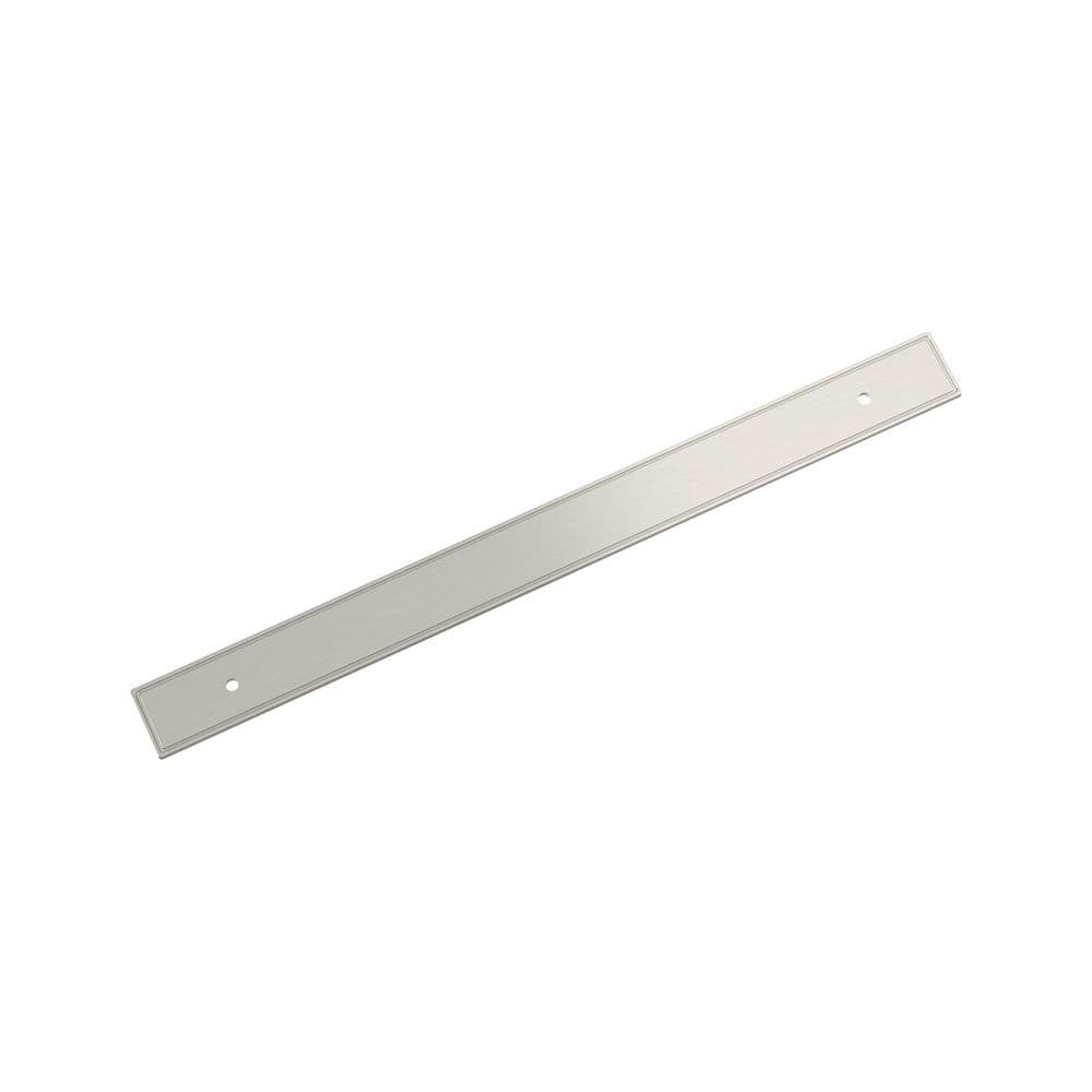 Thoreau 10-1/16 in. Center-to-Center Rectangle Satin Nickel Pull Cabinet Backplate price history on PriceWatchPro