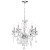 Hampton Bay Maria Theresa 6-Light Chrome and Clear Acrylic Chandelier ...