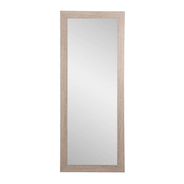 BrandtWorks 32 in. H X 71 in. W Rectangle Classic Taupe Framed Mirror