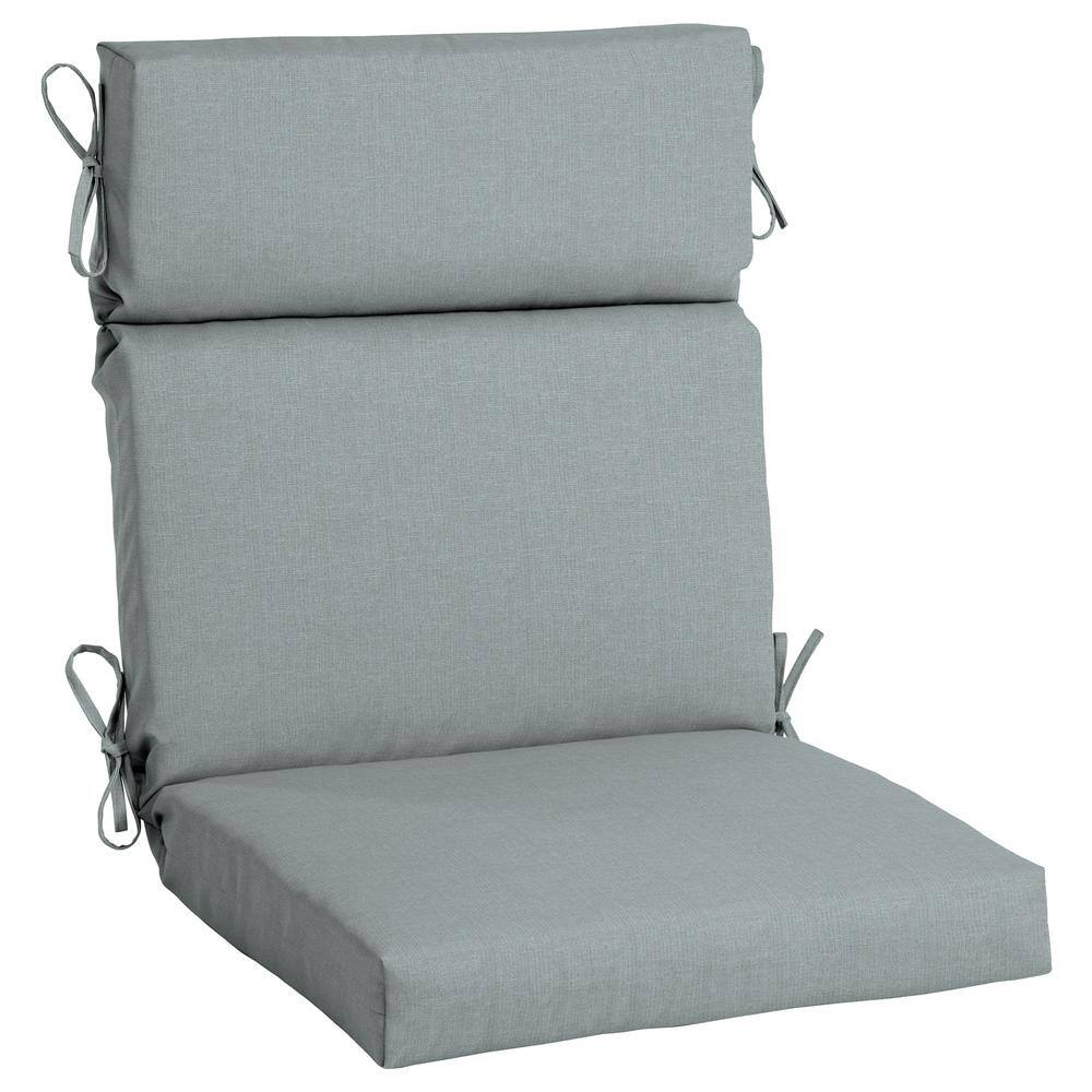 Home Decorators Collection Oak Cliff 20 x 20 Sunbrella Canvas Black Outdoor Chair Cushion (2-Pack)