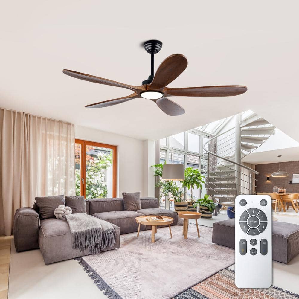52 in. Solid Wood Ceiling Fan with Lights 6 Speed Reversible DC Motor price history on PriceWatchPro