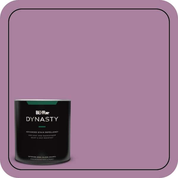 BEHR DYNASTY 1 qt. #M110-5 Amazonian Orchid One-Coat Hide Semi-Gloss Enamel Interior Stain-Blocking Paint and Primer