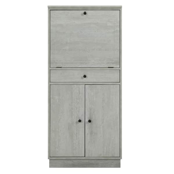 Acme Furniture Wiesta Antique White Wine Cabinet