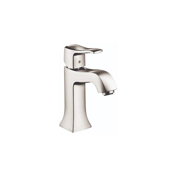 Hansgrohe Metris C Single Handle Single Hole Bathroom Faucet in Polished Nickel