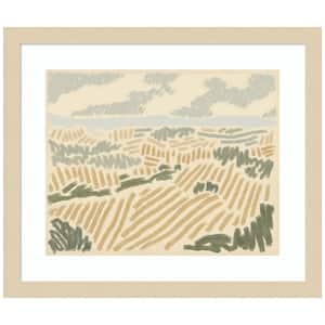 "Paysage de Montpellier II" by Jacob Green 1-Piece Wood Framed Giclee Country Art Print 17 in. x 15 in.