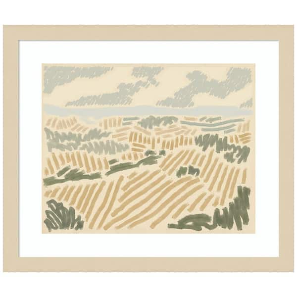 Amanti Art "Paysage de Montpellier II" by Jacob Green 1-Piece Wood Framed Giclee Country Art Print 17 in. x 15 in.