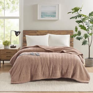 Sherpa Brown Berber Twin Electric Blanket