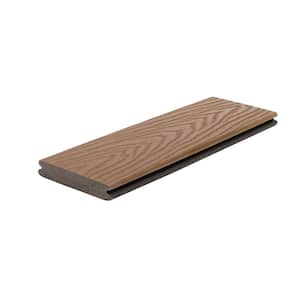 Select 1 in. x 5-1/2 in. x 12 ft. Saddle Grooved Edge Capped Composite Decking Board