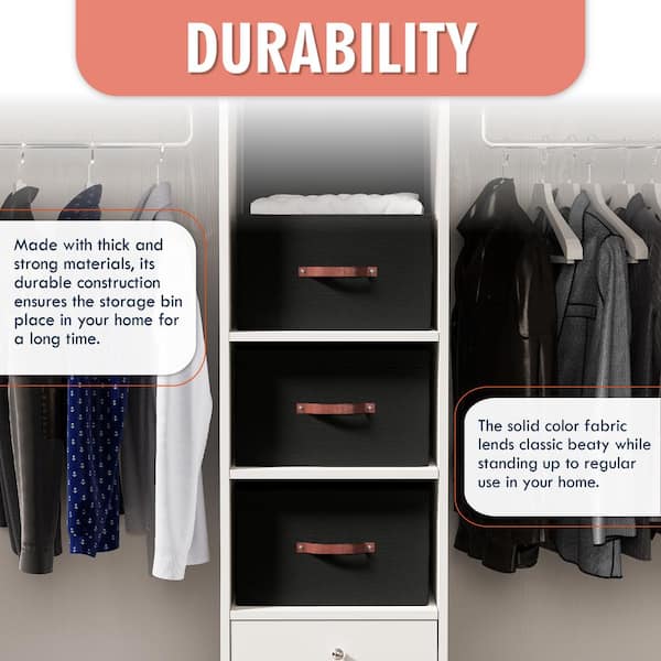 4-Pack Folding Wardrobe Storage Box Plastic Drawer Organizer Stackable  Shelf Baskets Cloth Closet Container Bin Cube Home Office Bedroom Laundry  Pull