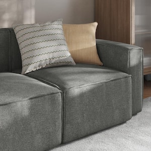 Dark Gray Fabric Accent Chair