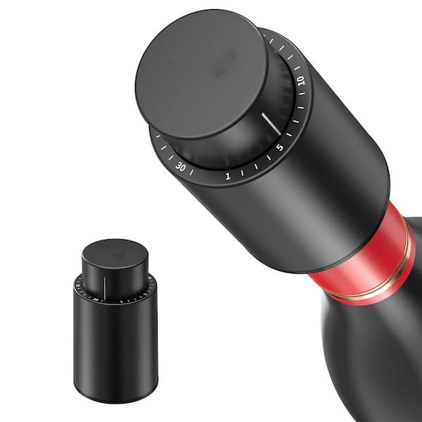 Stainless Steel Wine Bottle Stoppers, 2-in-1 Vacuum Wine Stopper Set of 1 with Date Markers, Reusable Wine Savers