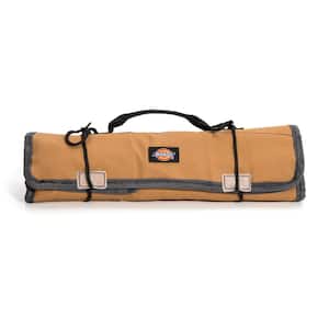 23-Compartments Small Parts Organizer Large Tool / Wrench Roll in Tan