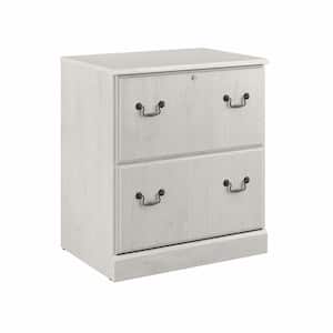 Saratoga 2-Drawer Linen White Oak Engineered Wood 26.85 in. W Lateral File Cabinet