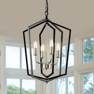 6-Light Classic Candle Ceiling Farmhouse Chandelier in Silver for Foyer,Living Room,Kitchen Island,Dining Room,Bedroom